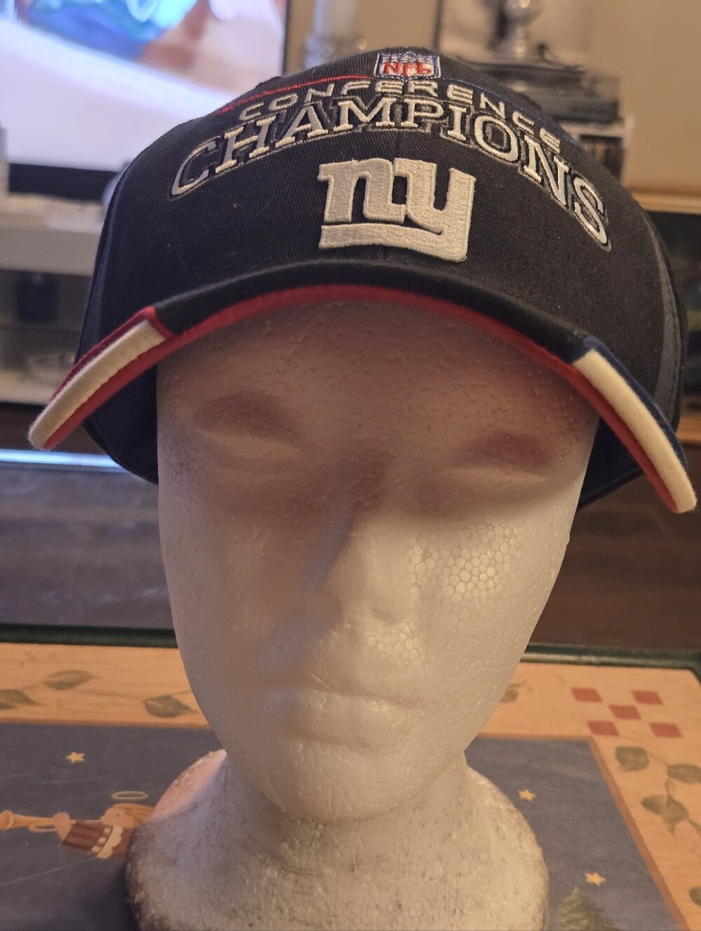 Vintage New York Giants Super Bowl XLII Hat Reebok Conference Champions 2008 Cap